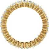 14K Gold Marquise Lab-Grown Diamond Shared-Prong Eternity Band – 4.5x2.5 mm Stones (2 7/8–3 1/4 CTW) - Yellow Gold - view 2