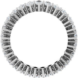 Platinum Marquise Natural Diamond Shared-Prong Eternity Band – 4.5x2.5 mm Stones (2 7/8–3 1/4 CTW) - view 2