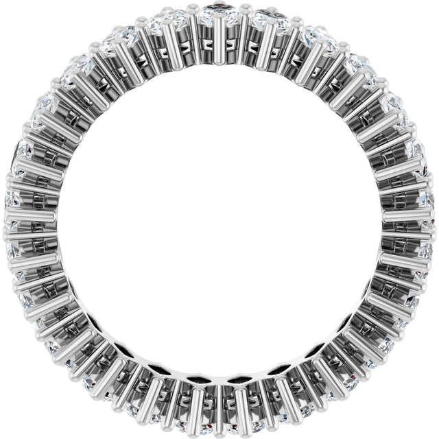 Platinum Marquise Natural Diamond Shared-Prong Eternity Band – 4.5x2.5 mm Stones (2 7/8–3 1/4 CTW) - view 2