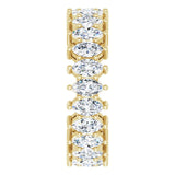 14K Gold Marquise Lab-Grown Diamond Shared-Prong Eternity Band – 4.5x2.5 mm Stones (2 7/8–3 1/4 CTW) - Yellow Gold - view 4