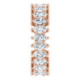 14K Gold Marquise Lab-Grown Diamond Shared-Prong Eternity Band – 4.5x2.5 mm Stones (2 7/8–3 1/4 CTW) - Rose Gold - view 4