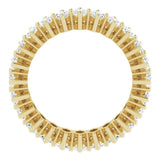 14K Gold Marquise Lab-Grown Diamond Shared-Prong Eternity Band – 4.5x2.5 mm Stones (2 7/8–3 1/4 CTW) - Yellow Gold - view 2