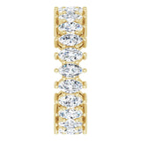 14K Gold Marquise Lab-Grown Diamond Shared-Prong Eternity Band – 4.5x2.5 mm Stones (2 7/8–3 1/4 CTW) - Yellow Gold - view 4