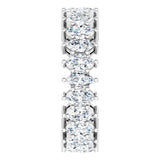 Platinum Marquise Natural Diamond Shared-Prong Eternity Band – 4.5x2.5 mm Stones (2 7/8–3 1/4 CTW) - view 4