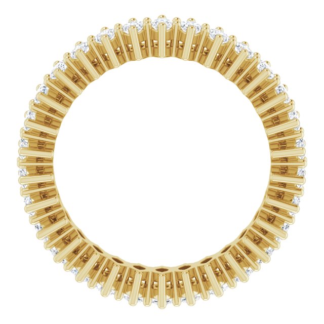 14K Gold Marquise Lab-Grown Diamond Shared-Prong Eternity Band – 4x2 mm Stones (1 7/8–2 1/6 CTW) - Yellow Gold - view 2