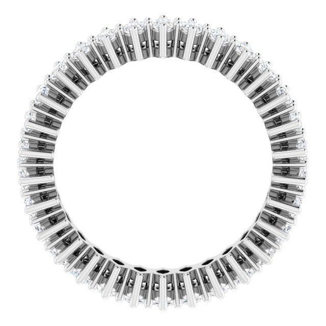 Platinum Marquise Natural Diamond Shared-Prong Eternity Band – 4x2 mm Stones (1 7/8–2 1/6 CTW) - view 2