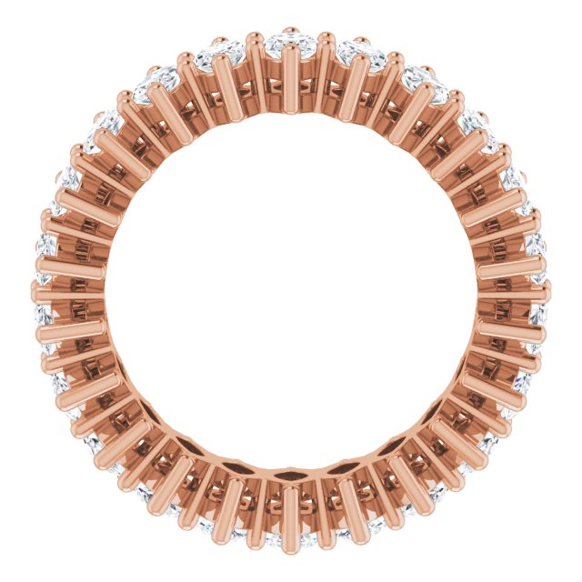 14K Gold Marquise Lab-Grown Diamond Shared-Prong Eternity Band – 4.5x2.5 mm Stones (2 7/8–3 1/4 CTW) - Rose Gold - view 2