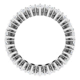 14K Gold Marquise Lab-Grown Diamond Shared-Prong Eternity Band – 4.5x2.5 mm Stones (2 7/8–3 1/4 CTW) - White Gold - view 2