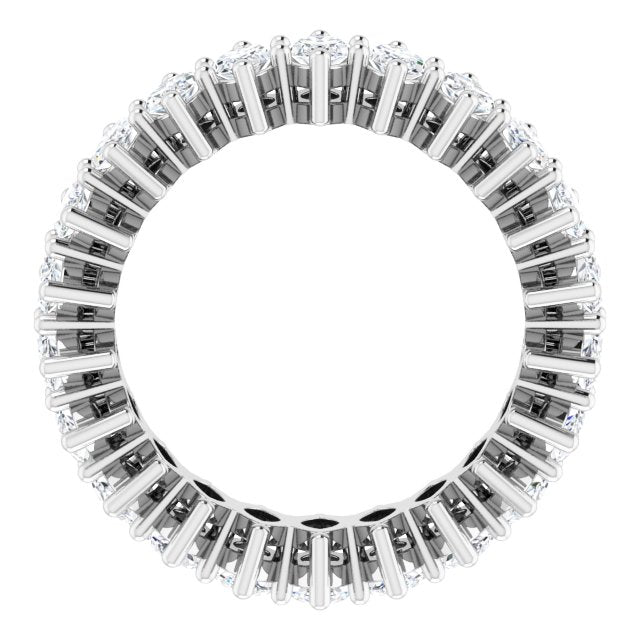 14K Gold Marquise Lab-Grown Diamond Shared-Prong Eternity Band – 4.5x2.5 mm Stones (2 7/8–3 1/4 CTW) - White Gold - view 2