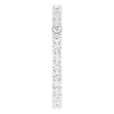Platinum Round Natural Diamond Shared-Prong Eternity Band – 2 mm Stones (3/4–1 CTW) - view 4