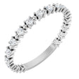 Platinum Round Lab-Grown Diamond Beaded Anniversary Band – 1/3 CTW
