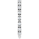 Platinum Round Natural Diamond Beaded Anniversary Band – 1/6–3/4 CTW - view 4