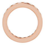 14K Gold Asscher Lab-Grown Diamond Shared-Prong Eternity Band – 2.3x2.3 mm Stones - Rose Gold - view 2