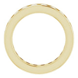 14K Gold Asscher Lab-Grown Diamond Shared-Prong Eternity Band – 2.3x2.3 mm Stones - Yellow Gold - view 2