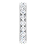 Platinum Asscher Lab-Grown Diamond Shared-Prong Eternity Band – 2.3x2.3 mm Stones - view 4