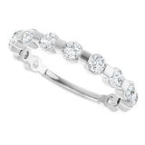 Platinum Round Lab-Grown Diamond Channel-Set Anniversary Band – 1/2 CTW - view 5