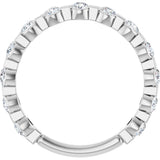 Platinum Round Lab-Grown Diamond Channel-Set Anniversary Band – 1/2 CTW - view 2
