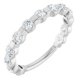 Platinum Round Lab-Grown Diamond Channel-Set Anniversary Band – 1/2 CTW