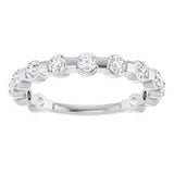 Platinum Round Lab-Grown Diamond Channel-Set Anniversary Band – 1/2 CTW - view 3