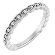 Platinum Round Natural Diamond Anniversary Band – .07 CTW