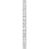 Platinum Round Natural Diamond Shared U-Prong Eternity Band – 2.5 mm Stones - view 4