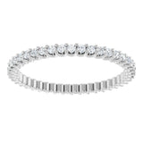 Platinum Round Natural Diamond Shared U-Prong Eternity Band – 2.5 mm Stones - view 3