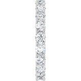 Platinum Round Natural Diamond Shared U-Prong Eternity Band – 3 mm Stones - view 4