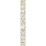 14K Gold Round Lab-Grown Diamond Shared U-Prong Eternity Band – 2.5 mm Stones - Yellow Gold - view 4