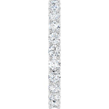 Platinum Round Natural Diamond Shared U-Prong Eternity Band – 2.5 mm Stones - view 4