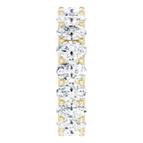 14K Gold Oval Lab-Grown Diamond Shared U-Prong Eternity Band – 6x4 mm Stones - Yellow Gold - view 4