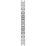 Platinum Round Lab-Grown Diamond Shared U-Prong Eternity Band – 2 mm Stones - view 4