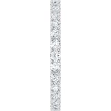 Platinum Round Lab-Grown Diamond Shared U-Prong Eternity Band – 2 mm Stones - view 4