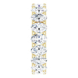 14K Gold Oval Lab-Grown Diamond Shared U-Prong Eternity Band – 6x4 mm Stones - Yellow Gold - view 4