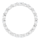 Platinum Marquise Natural Diamond Eternity Band – 3.5x2 mm Stones - view 2