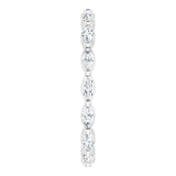 Platinum Marquise Natural Diamond Eternity Band – 3.5x2 mm Stones - view 4