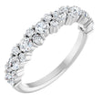 Platinum Round Natural Diamond Anniversary Band – 9/10 CTW