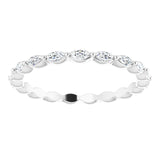 Platinum Marquise Natural Diamond Eternity Band – 3.5x2 mm Stones - view 3