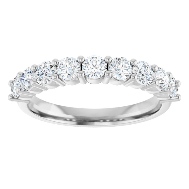 Platinum Round Lab-Grown Diamond Anniversary Band – 1/6–1 1/4 CTW - view 3