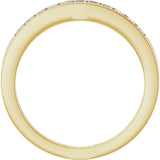 14K Gold Square Lab-Grown Diamond Channel-Set Anniversary Band – 3/8 CTW - Yellow Gold - view 2