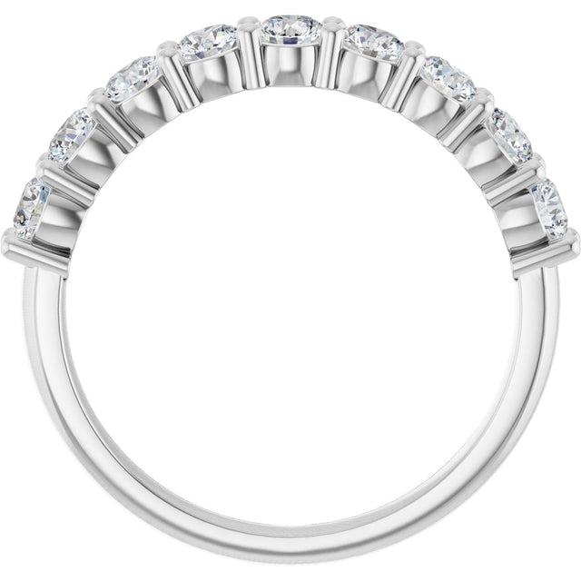 Platinum Round Lab-Grown Diamond Anniversary Band – 1/6–1 1/4 CTW - view 2
