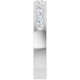 Platinum Round Natural Diamond Channel-Set Eleven-Stone Anniversary Band – 1/2 CTW - view 4