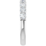 Platinum Round Lab-Grown Diamond Anniversary Band – 1/6–1 1/4 CTW - view 4