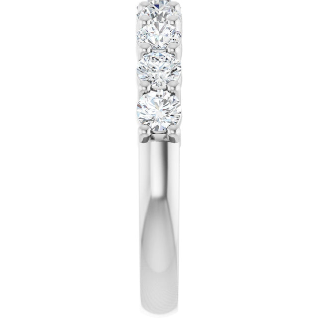 Platinum Round Lab-Grown Diamond Anniversary Band – 1/6–1 1/4 CTW - view 4