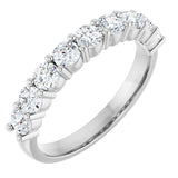 Platinum Round Lab-Grown Diamond Anniversary Band – 1/6–1 1/4 CTW