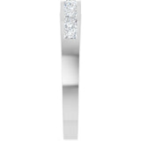Platinum Square Lab-Grown Diamond Channel-Set Anniversary Band – 1/2 CTW - view 4