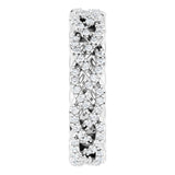Platinum Round Natural Diamond Infinity-Inspired Twisted Eternity Band – 1 mm Stones - view 4