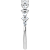 Platinum Marquise Lab-Grown Diamond Anniversary Band – 1/3 CTW - view 4
