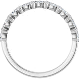 Platinum Marquise Natural Diamond Anniversary Band – 1/3 CTW - view 2