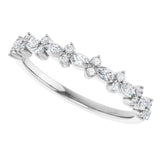 Platinum Marquise Natural Diamond Anniversary Band – 1/3 CTW - view 5