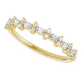 14K Gold Marquise Lab-Grown Diamond Anniversary Band – 1/3 CTW - Yellow Gold - view 5